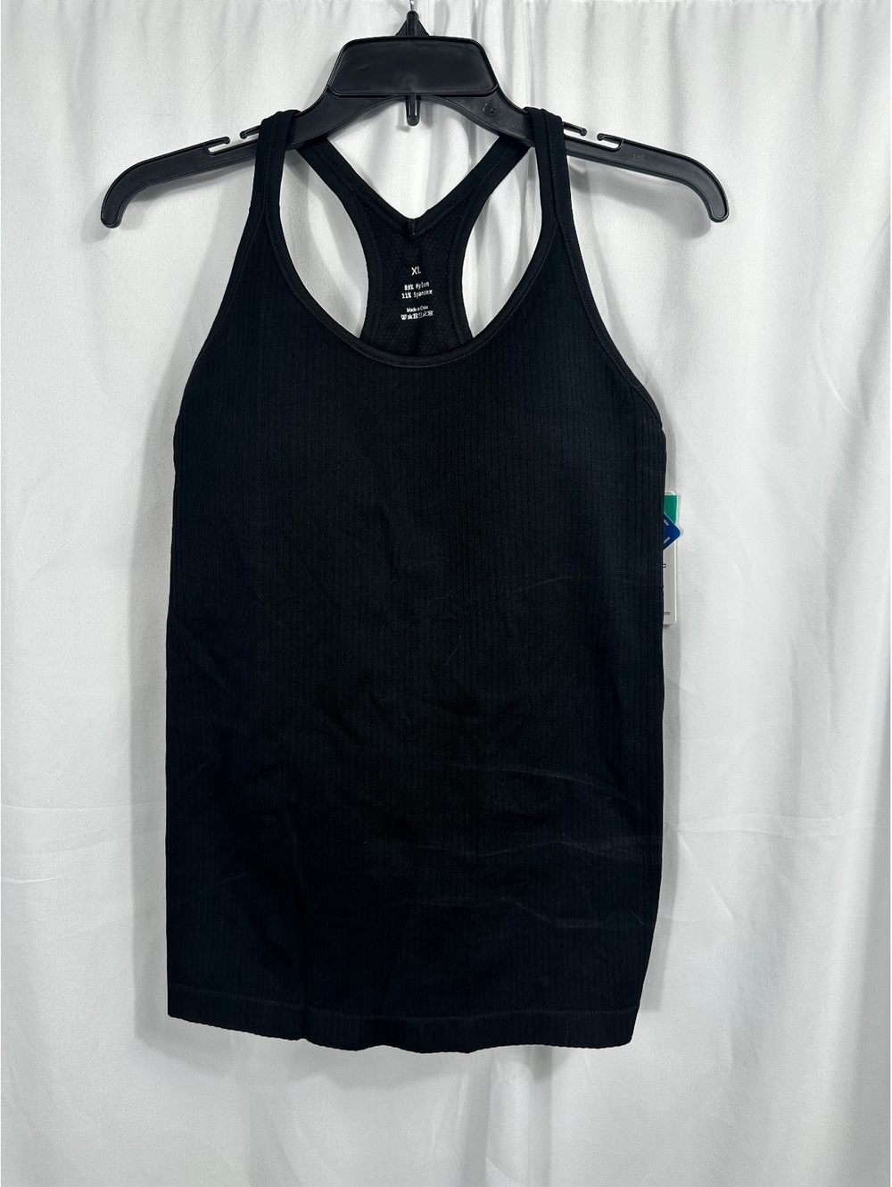 Attraco Women's Black Racerback Athletic Tank Top XL